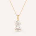 The Bloom Pear Pendant in Yellow Gold