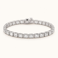 The Bloom Radiance Tennis Bracelet in White Gold