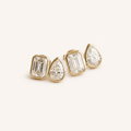 The Bloom Toi-et-Moi Diamond Studs in Yellow Gold