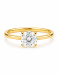 Classic Round Solitaire Ring in Yellow Gold