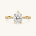 The Dewdrop Promise Ring in Yellow Gold