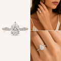 The Dewdrop Promise Ring — model view
