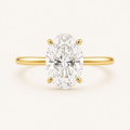 The Everlight Oval Ring in Yellow Gold