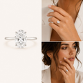 The Everlight Oval Ring — model view