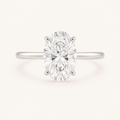 The Everlight Oval Ring in White Gold