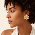The Golden Aura Blooms — model close-up