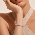 The Infinite Glow Tennis Bracelet — model detail