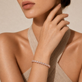 The Infinite Glow Tennis Bracelet — model lifestyle