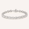 The Infinite Glow Tennis Bracelet in White Gold