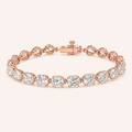 The Infinite Glow Tennis Bracelet in Rose Gold