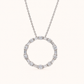 The Infinity Diamond Necklace in White Gold