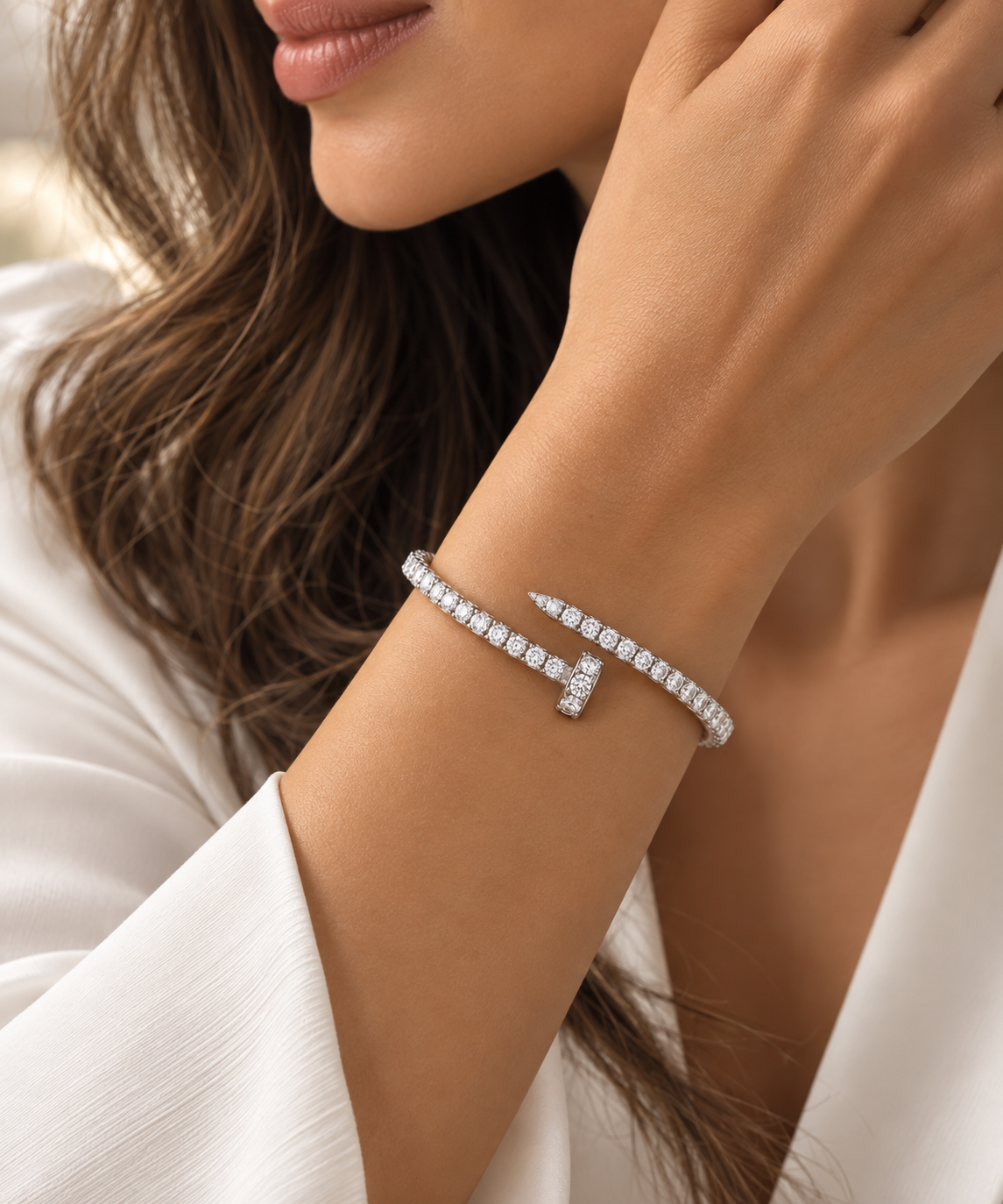 Infinity Diamond Wrap Bracelet