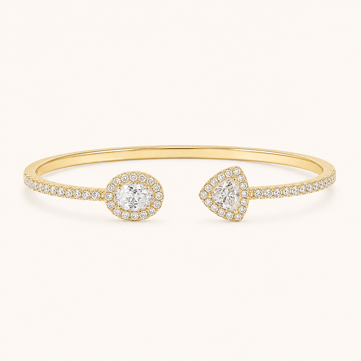 Infinity Duo Bracelet in Yellow Gold