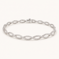 Infinity Twist Diamond Bracelet — product shot