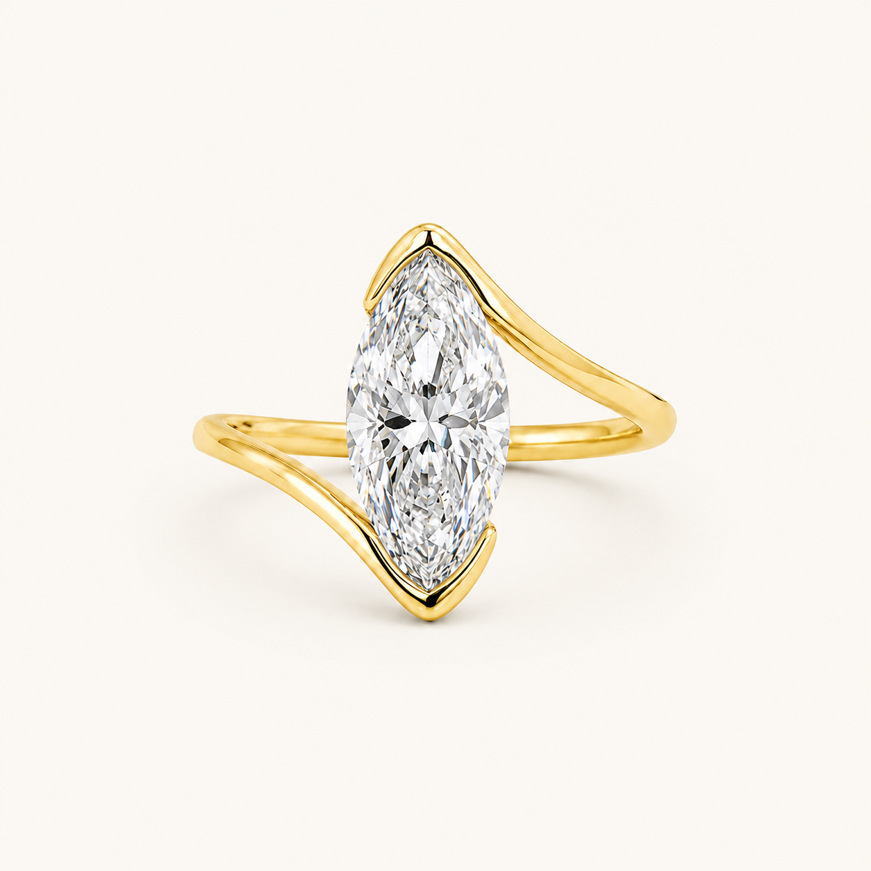 Marquise Bloom in Yellow Gold