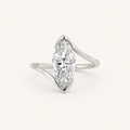 Marquise Bloom Diamond Ring in White Gold