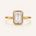 The Modern Muse Solitaire Ring in Yellow Gold