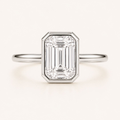 The Modern Muse Solitaire Ring in White Gold