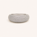 Pave Band in White Gold
