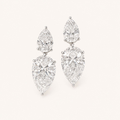 The Pear Duo Drops in White Gold