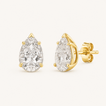 The Pear Earrings in Yellow Gold