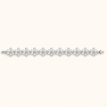 The Petal Radiance Bracelet in White Gold