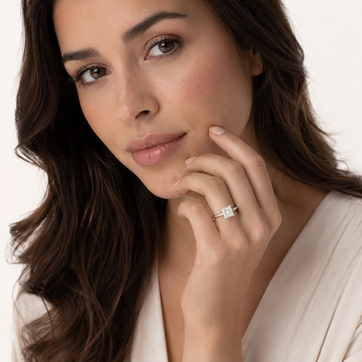 Princess Solitaire Diamond Ring