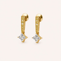 The Solstice Star Drops in Yellow Gold