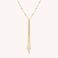 The Stargaze Tassel Necklace in Yellow Gold