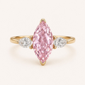 The Blush Marquise Ring in Yellow Gold