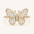 The Butterfly Ring — Yellow Gold detail