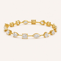 The Elan Bloom Bracelet in Yellow Gold