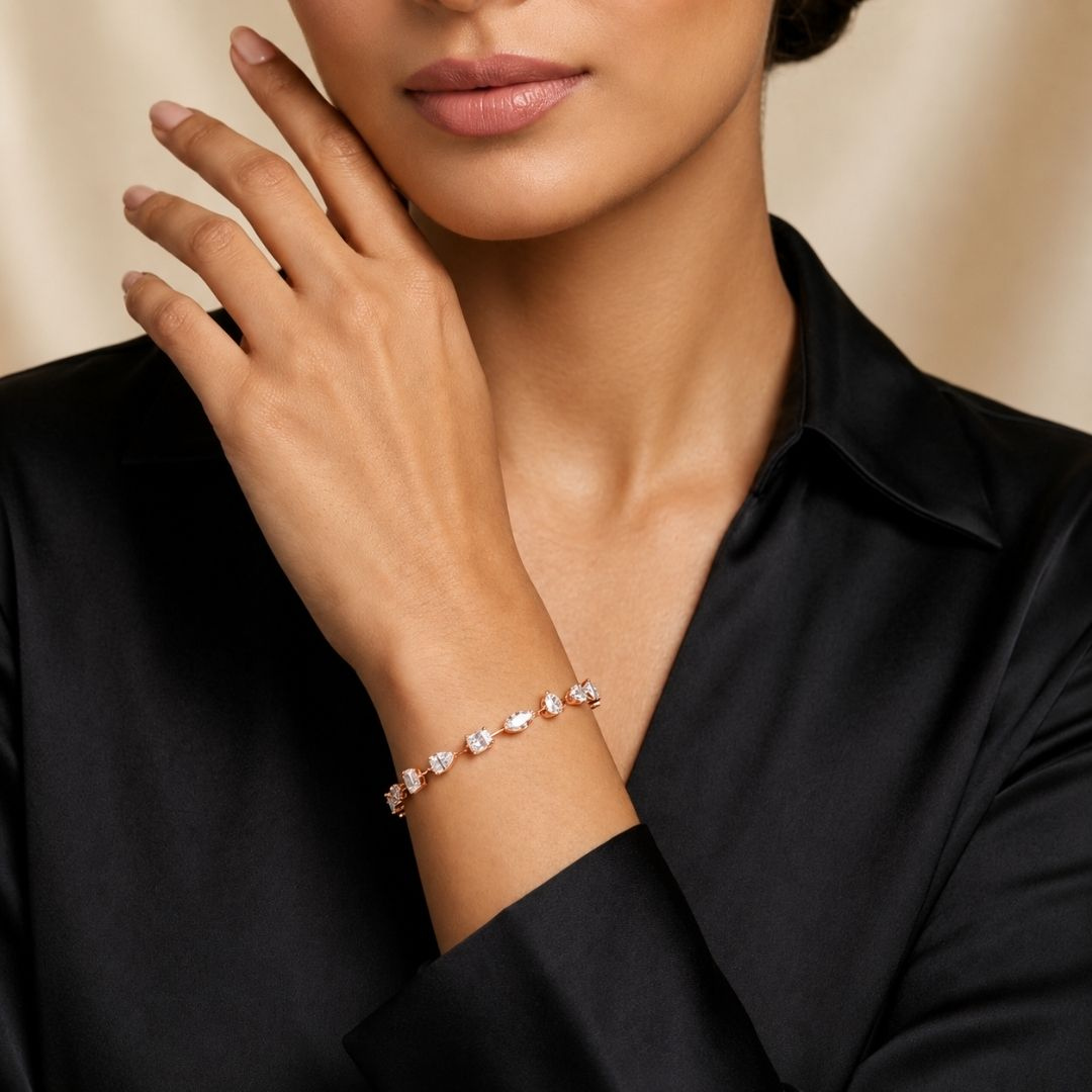 The Elan Bloom Bracelet — model view