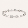 The Elan Bloom Bracelet in White Gold