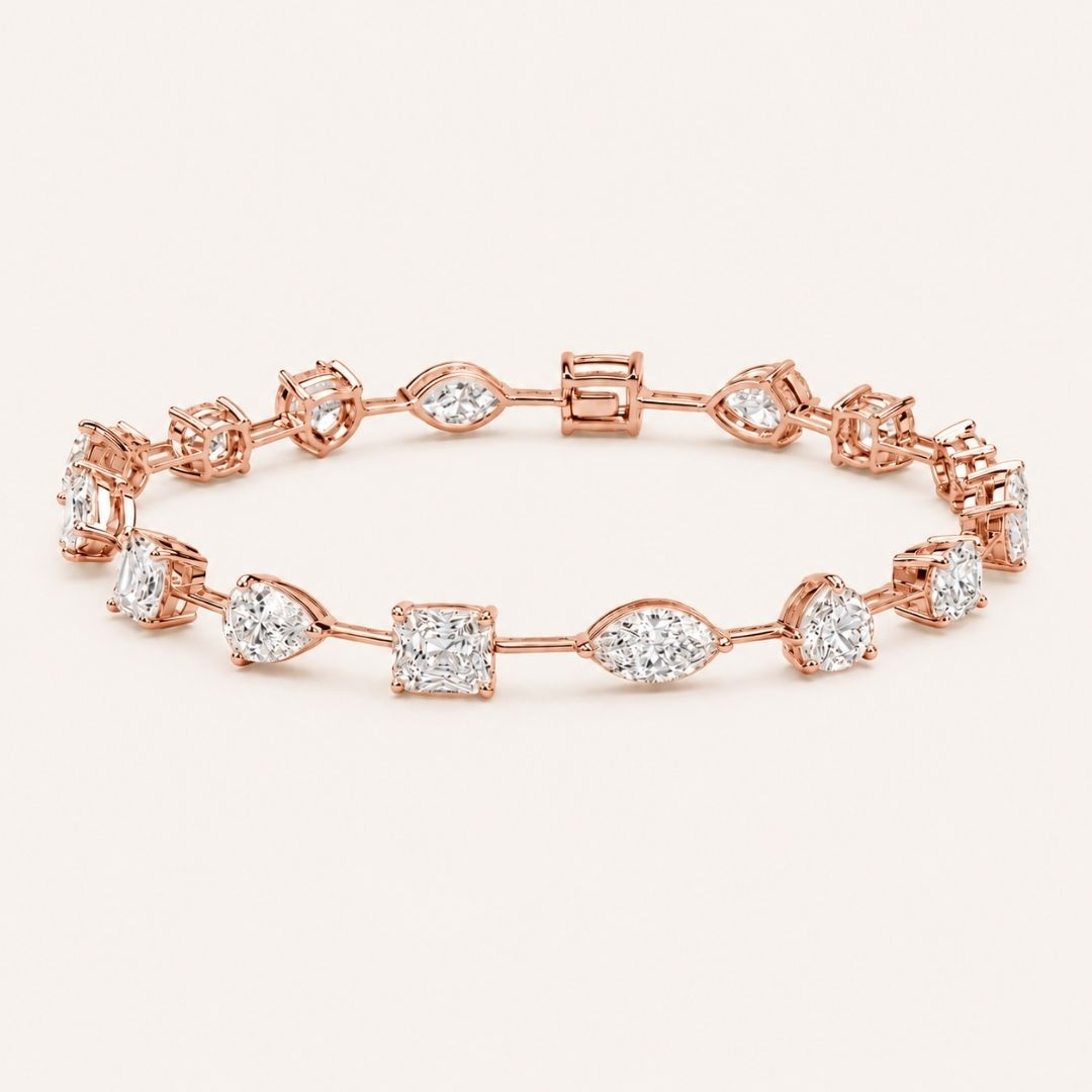 The Elan Bloom Bracelet in Rose Gold