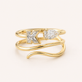 Little 'K' Ring in Yellow Gold