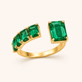 The Verde Crown Ring in Yellow Gold