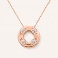 Vintage Flora Charm Necklace in Rose Gold